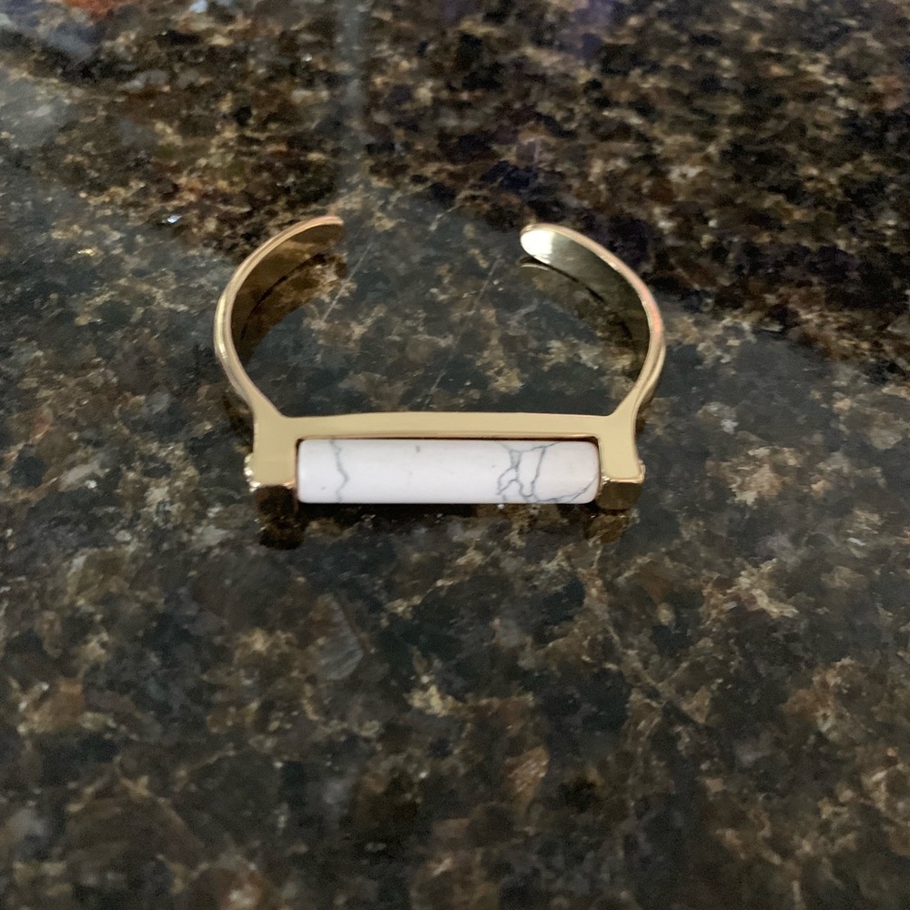 Banana Republic gold and marble cuff